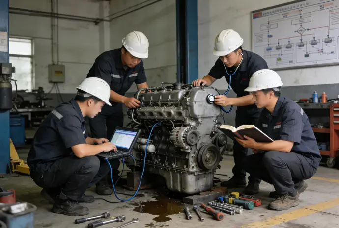 Solução de problemas de um motor diesel que não dá partida ou é difícil de dar partida