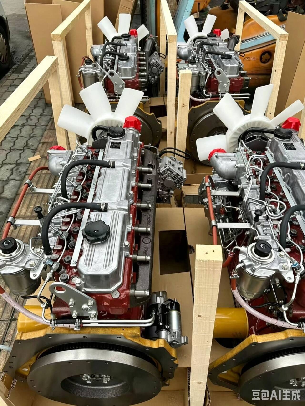 Motores diesel Mitsubishi S4S e S6S em estoque - para empilhadeiras, minicarregadeiras e varredoras
