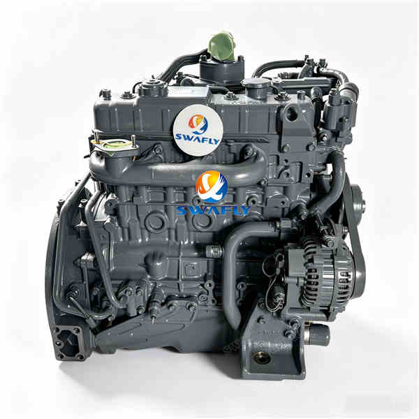 Novo motor diesel 4JG1 original ISUZU para escavadeira